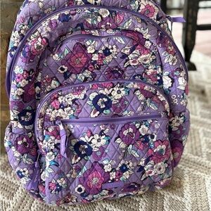 Vera Bradley Purple Floral Backpack